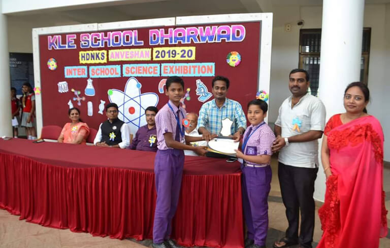 Inter School Science Exhibition at KLE School, Dharwad. 