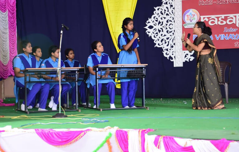 Inter School Skit Competition at Bala Vinayaka Vidyaniketan, Gadag. 